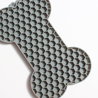 Bone Silicone Dog Slow Feeding Mat - Food Grade Pet Pad